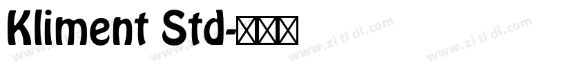 Kliment Std字体转换